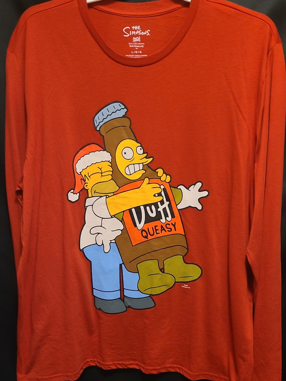 MAD Engine The Simpsons Duff Queasy Long-Sleeve Shirt - Size L